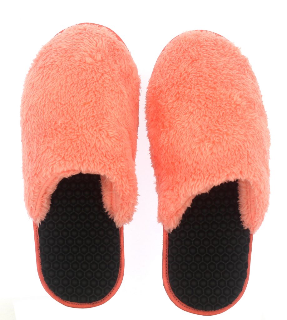 Flip Flops Massage Slippers //  Black & Pink