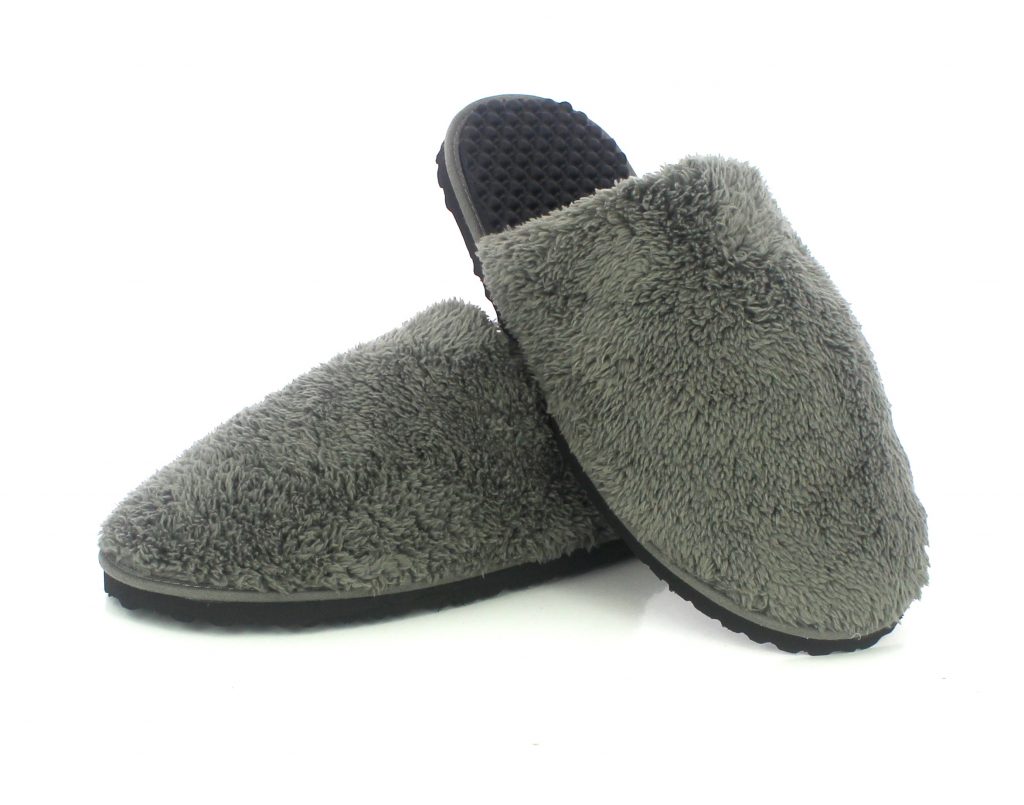 Flip Flops Massage Slippers //  Black & Grey