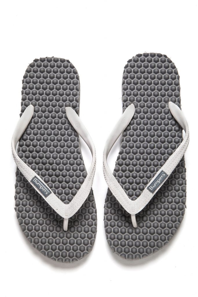 Flip Flops //  Grey & White