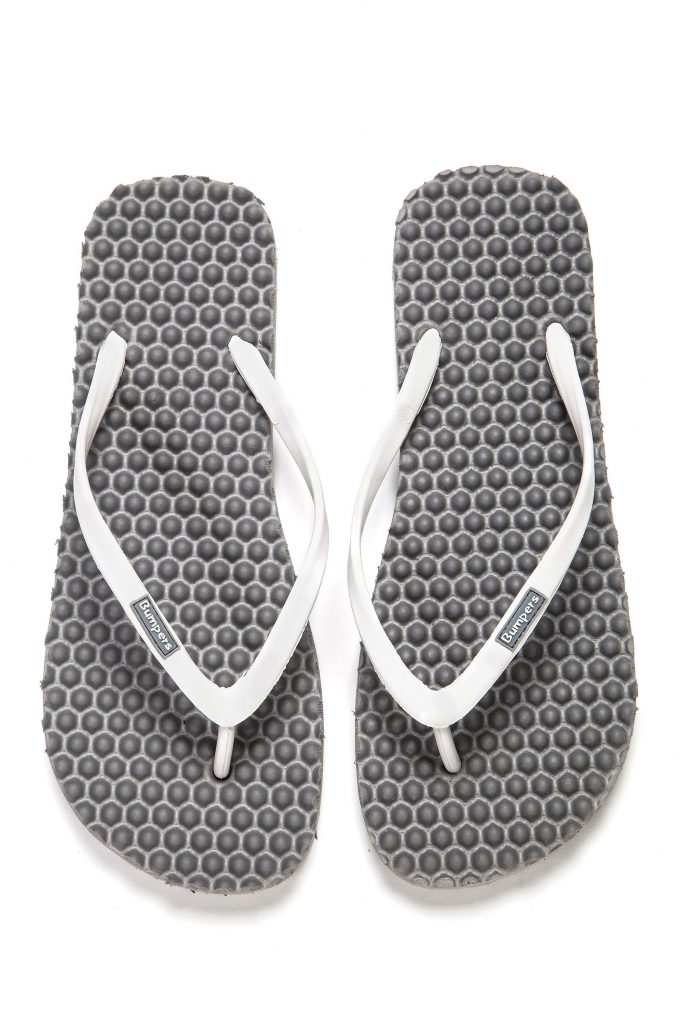 Flip Flops Slim //  Grey & White