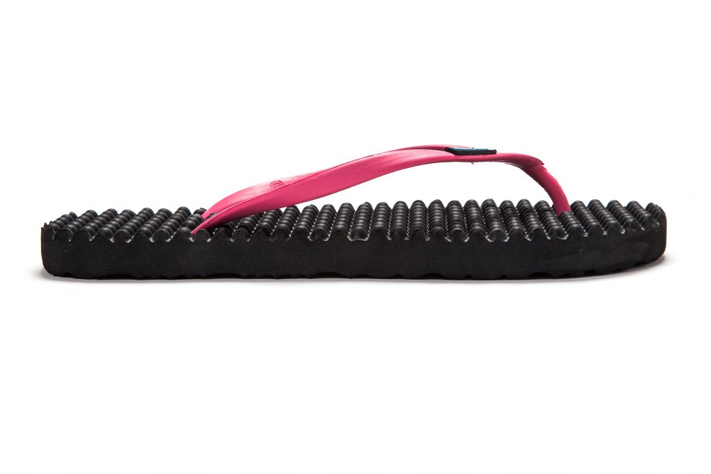 Flip Flops Slim //  Black & Pink