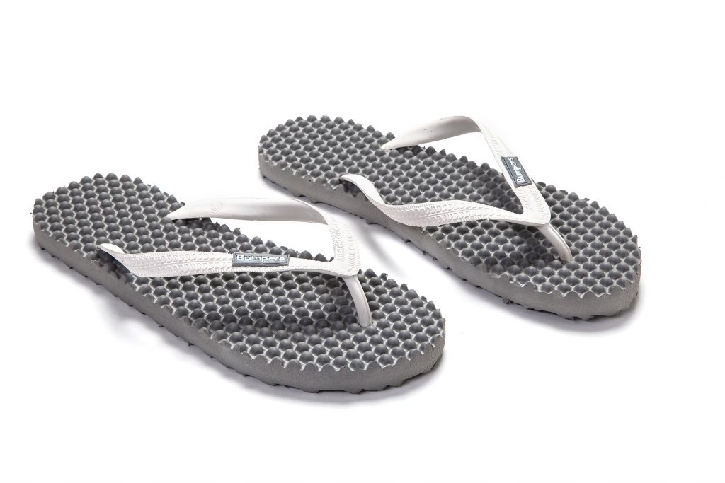 Flip Flops //  Grey & White