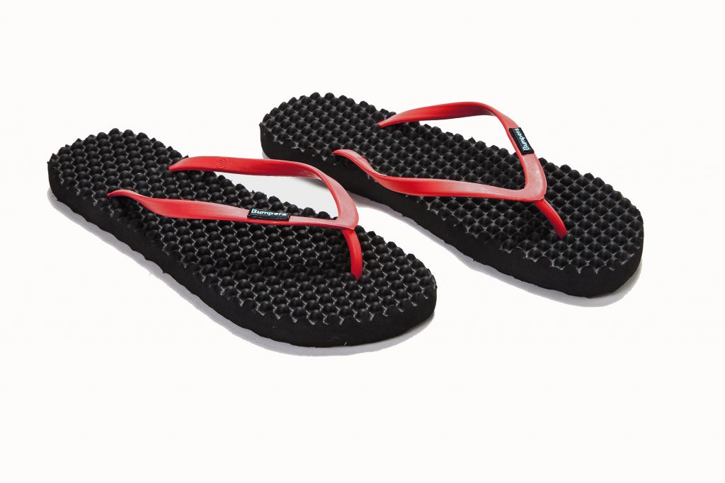 Flip Flops Slim  //  Black & Red