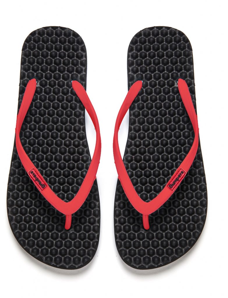 Flip Flops Slim  //  Black & Red