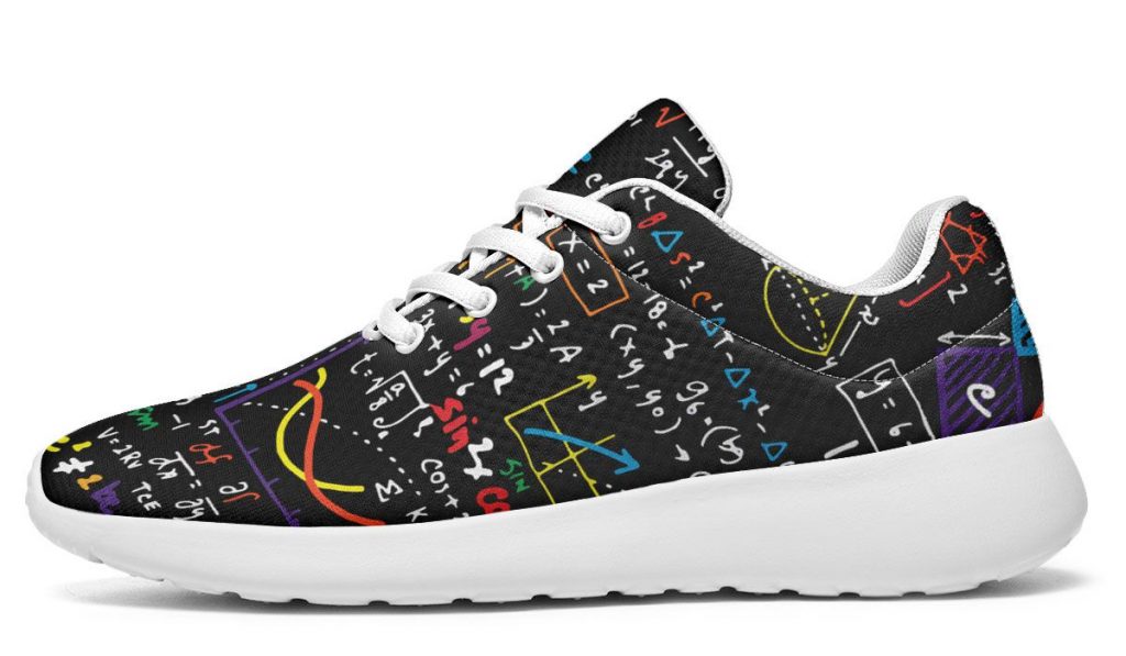 Colorful Math Formula Sneakers