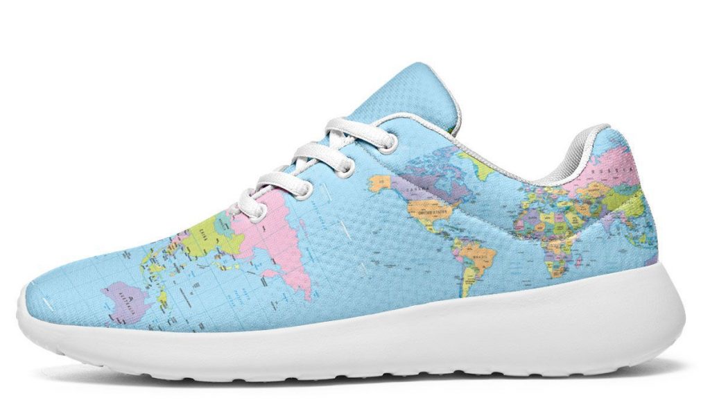 Geography Globe Sneakers