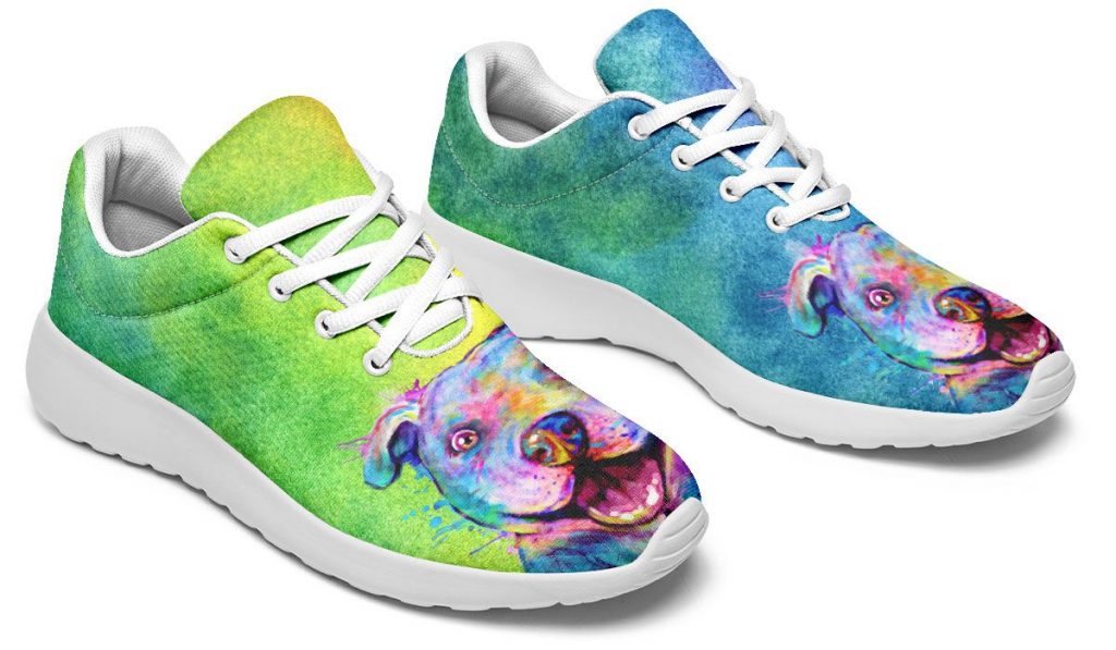 Rainbow Pit Bull Sneakers