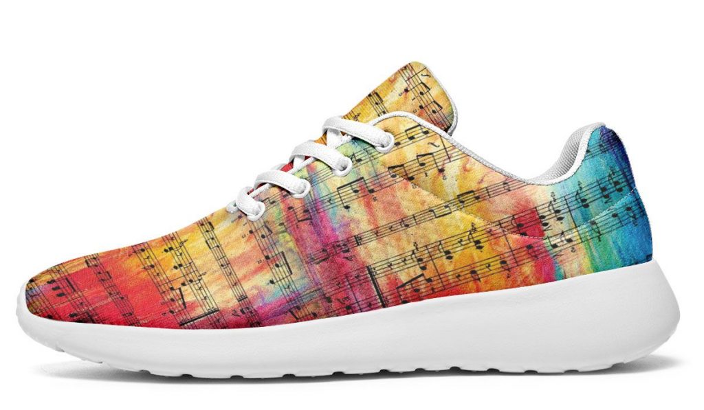 Rainbow Sheet Music Sneakers