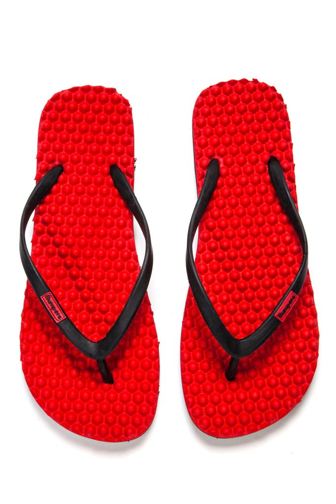 Flip Flops Slim //  Red Black